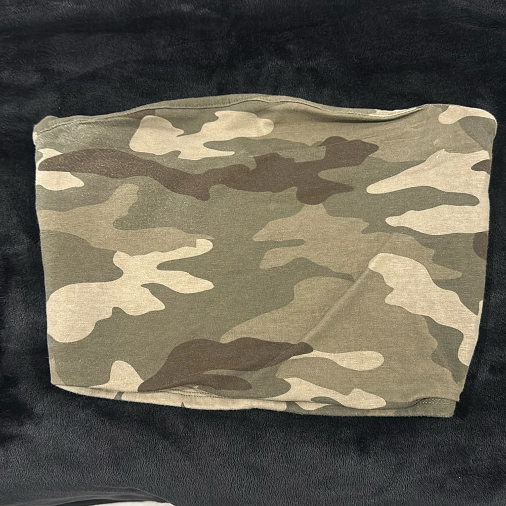 Garage Camo Crop Tube Top